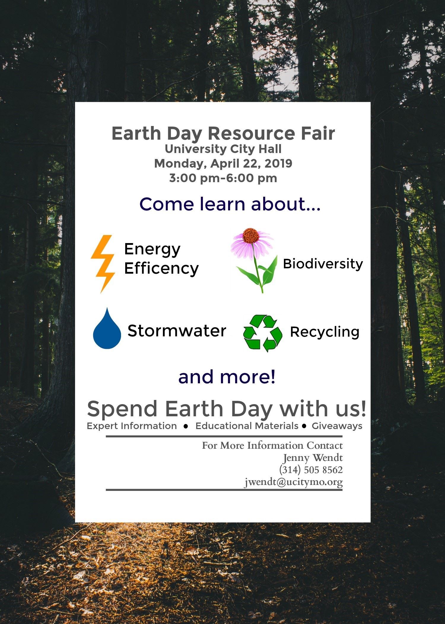 Earth Day Resource Fair flyer