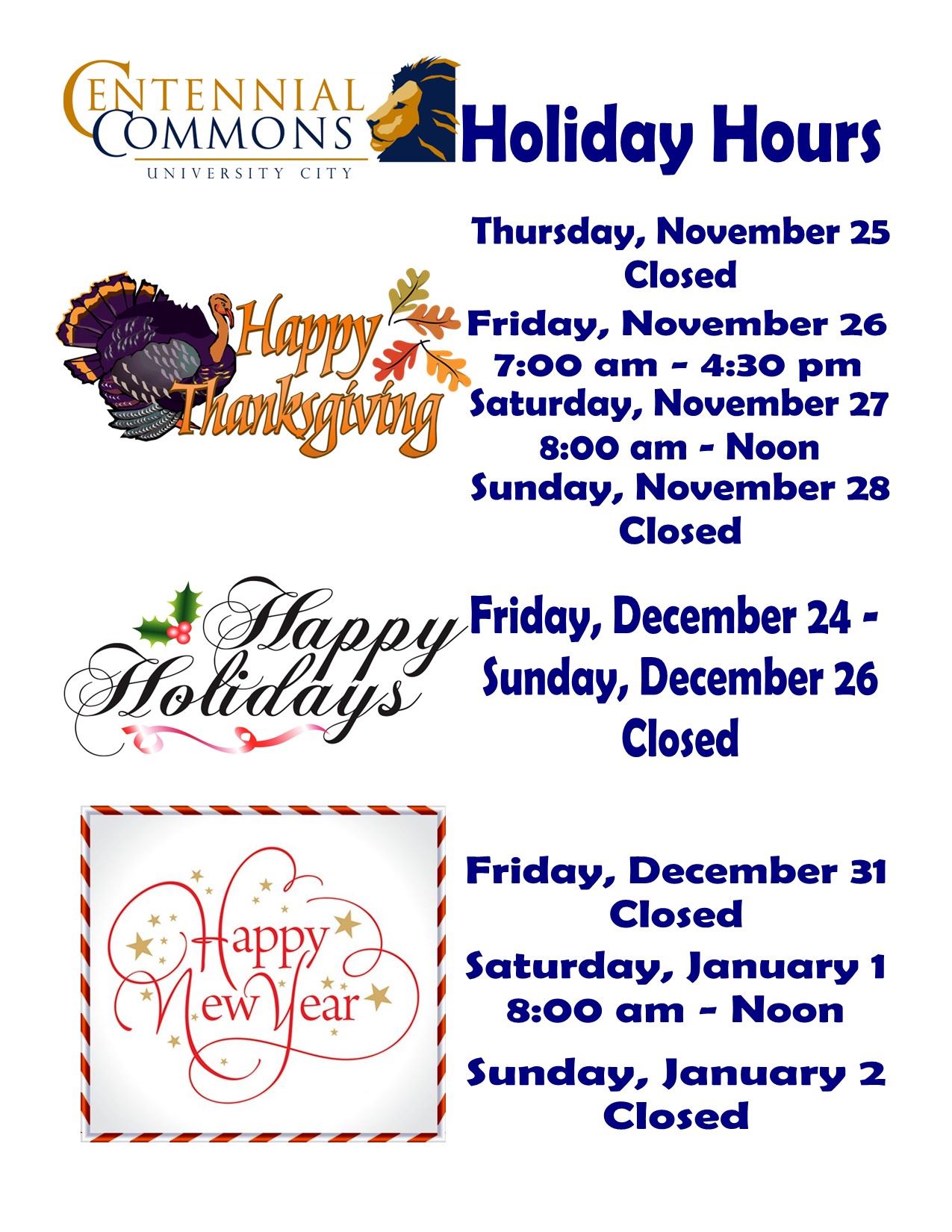 holiday hours - Thanksgiving-Christmas-NY 101821